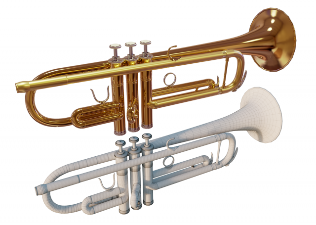 Trumpet 3D Model