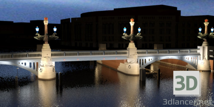 3D-Model 
Blue Bridge Amsterdam