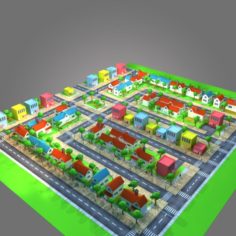 Housing Lowpoly 3D Model
