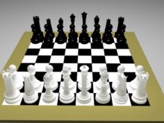 Chess Set Free 3D Model