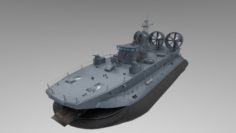 Zubr LCAC Hovercraft 3D Model