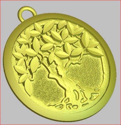 Tree pendant 3D Model