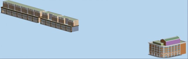 Urban planning – commercial buildings 94 3D Model