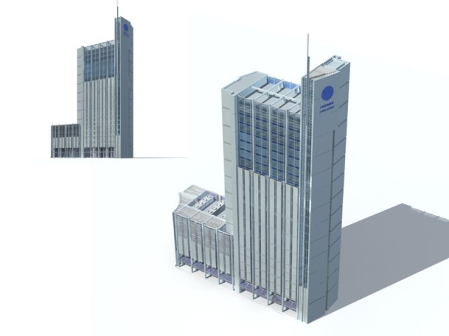 City – high-rise office 315 3D Model