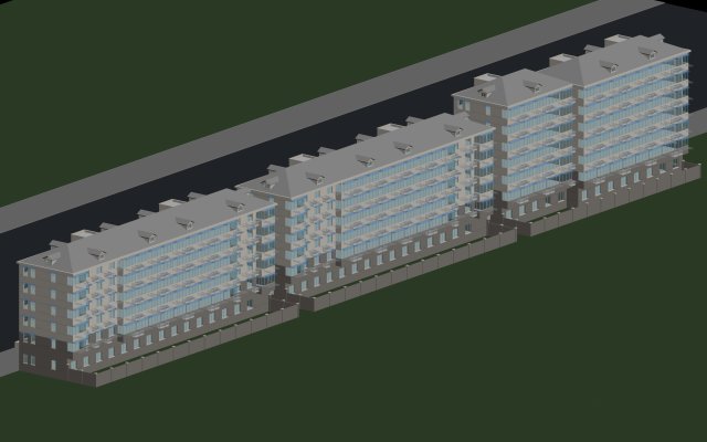 City planning – office building 005 3D Model