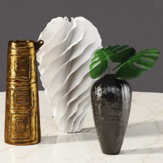 Omec vases and Sandra Davolio vase 3D Model