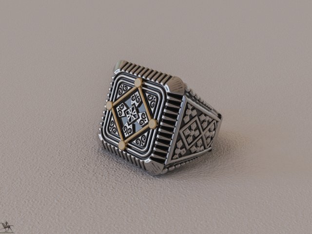 Ring Gothic 3D print model 3D Model