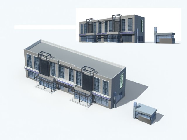 City – high-rise office 235 3D Model