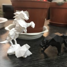 Low-poly unicorn 3D Print Model