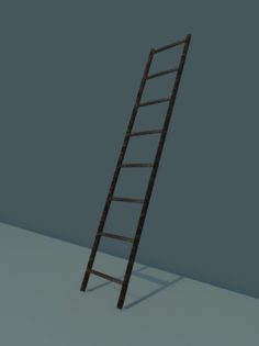 Metal staircase Free 3D Model