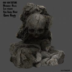 Skull rock 8 3D Model