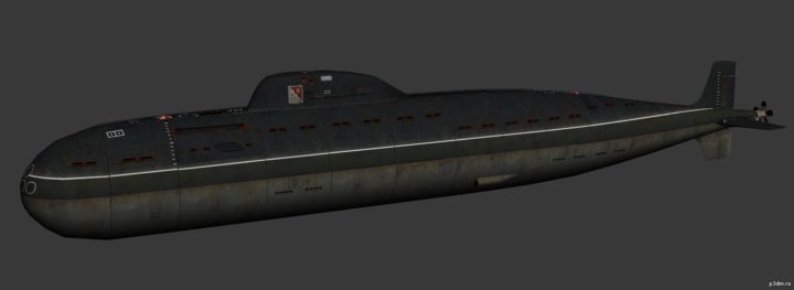 Victor I class submarine 3D Model