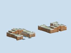 Urban architecture – school office villas 131 3D Model