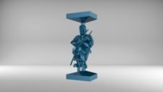 The chess pawn 1 of Russian set 09001 3D Model