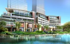Urban construction – multi-storey building commercial office building 238 3D Model