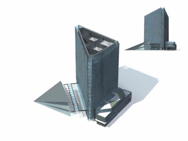 City – multi-storey commercial office building 202 3D Model