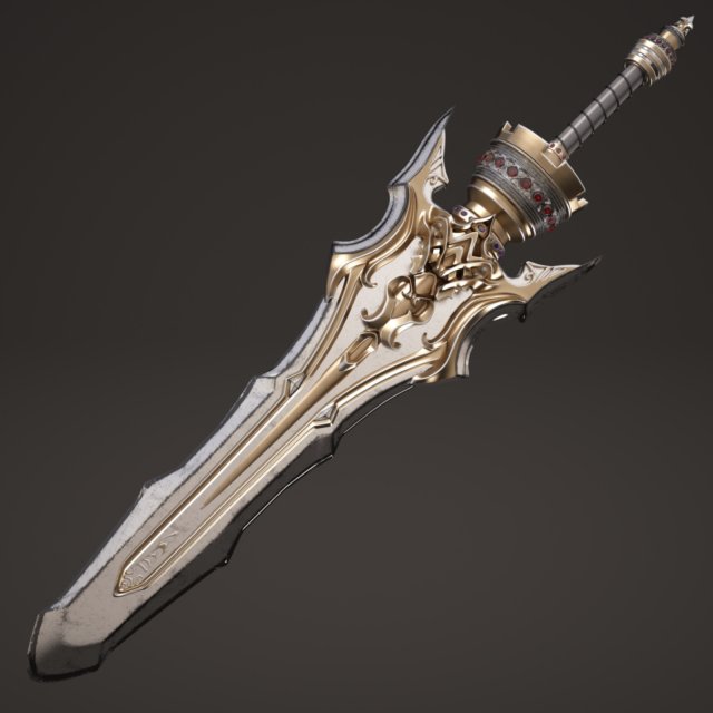 Fantasy sword3 3D Model