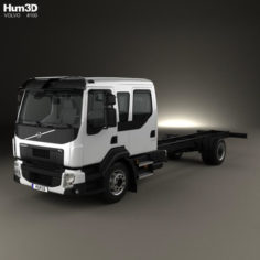 Volvo FL Crew Cab Chassis Truck 2013 3D Model