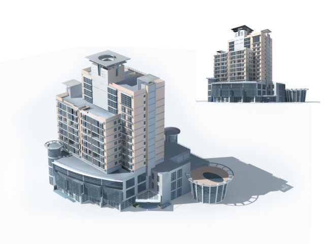 City – high-rise office 94 3D Model