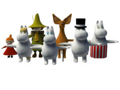 Moomin and Friends 3D Model
