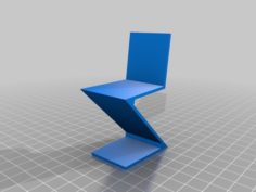 Design Chair – ZigZag 3D Print Model