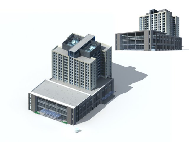 City – high-rise office 22 3D Model