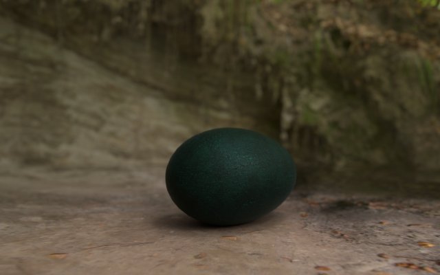 Emu Egg 3D Model