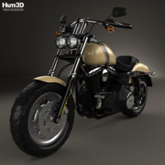 Harley-Davidson Dyna Fat Bob 2016 3D Model