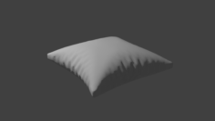 White pillow Free 3D Model