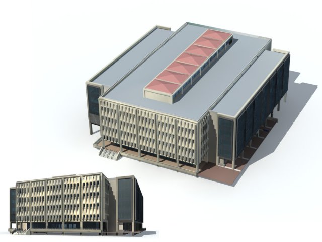 City – high-rise office 185 3D Model