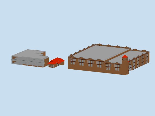 Urban planning – commercial buildings 31 3D Model