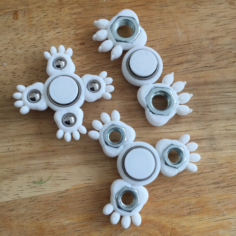 Customizable Paw-like Fidget Spinner (pick-a-weight) 3D Print Model