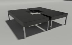 porada puzzle coffee table 3D Model