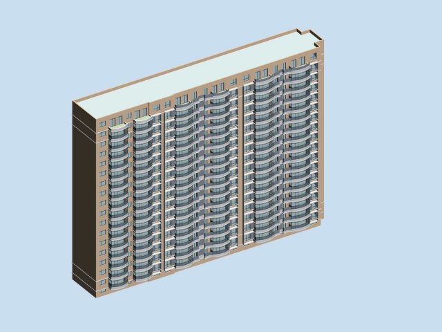 Urban planning – commercial buildings 255 3D Model