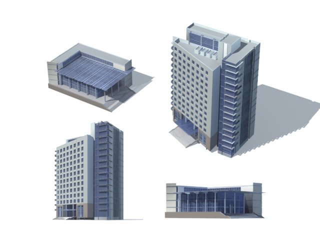 City – high-rise office 176 3D Model