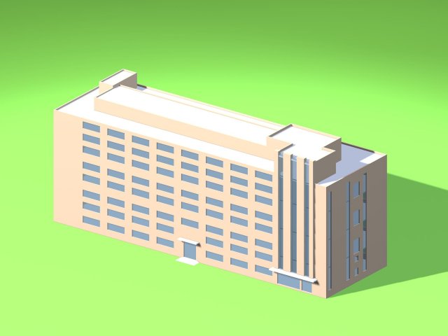 Urban planning – commercial buildings 257 3D Model