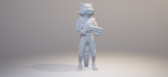 Rocket Raccoon – Guardians of the Galaxy Free 3D Model