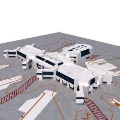 Miami Airport Terminal 3D Model