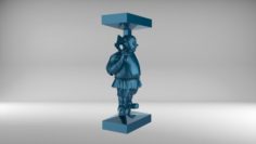 The chess pawn 6 of Russian set 09001 3D Model