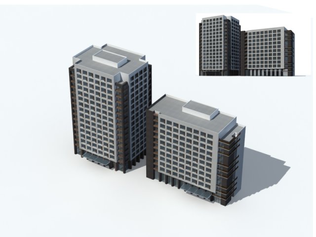 City – high-rise office 47 3D Model