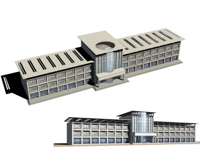 City – high-rise office 61 3D Model