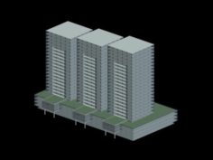 Urban planning – commercial buildings 259 3D Model