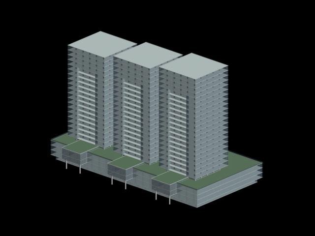 Urban planning – commercial buildings 259 3D Model