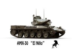 AMX-30 Spanish Prototype 3D Model