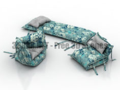 Inflatable mattress bed armchair chair 3D Collection