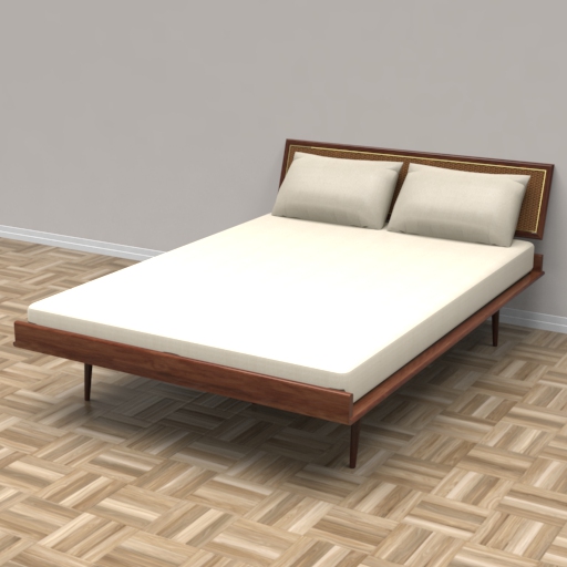 DWR Nelson Queen Bed 3D Model