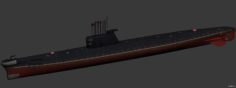Foxtrot-class submarine 3D Model