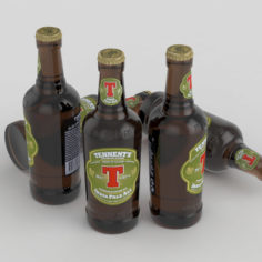 Beer Bottle Tennents IPA 330ml 3D Model