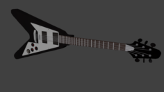 Metal Guitar 3D Model