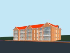Urban architecture – school office villas 43 3D Model